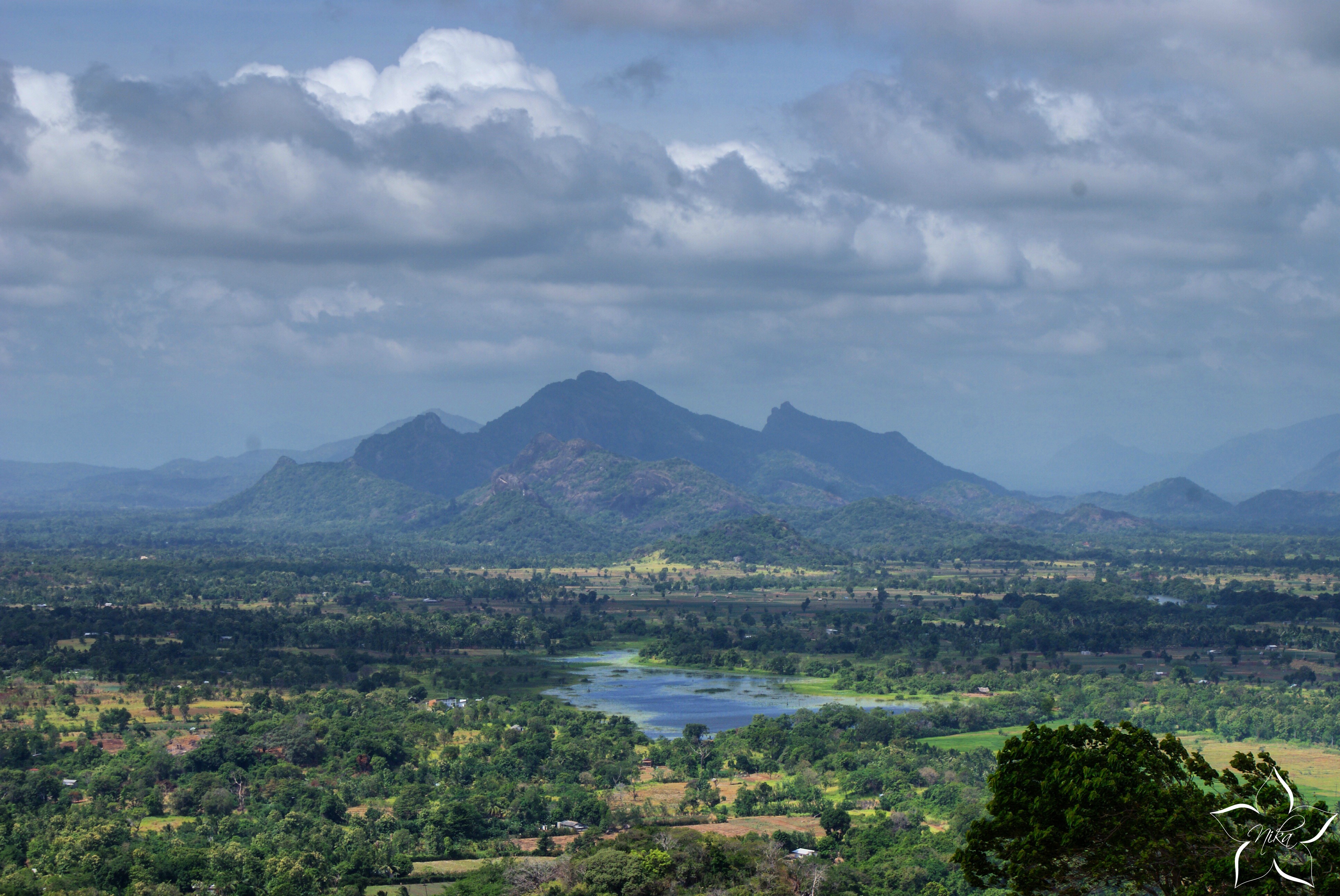 Sri Lanka Sigiriya výhľad z Lion Rock